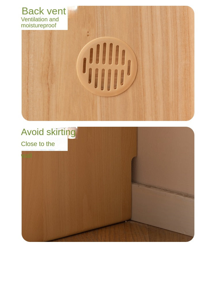 Beech Solid Wood Children's Cabinet Storage-
