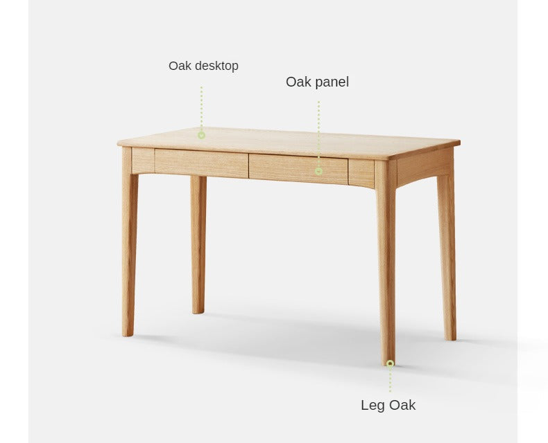 Oak Solid Wood Desk With Drawer