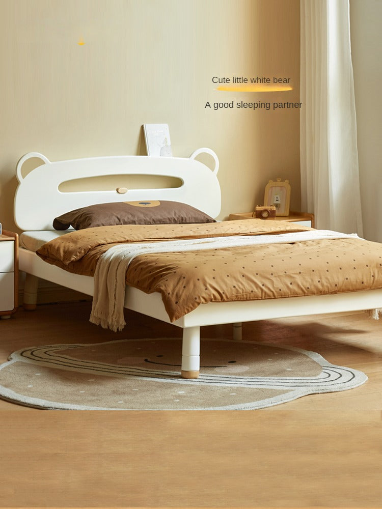 Poplar solid wood Little White Bear kids Bed<