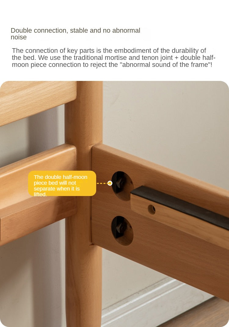 Beech Solid Wood Children's Soft Single Bed