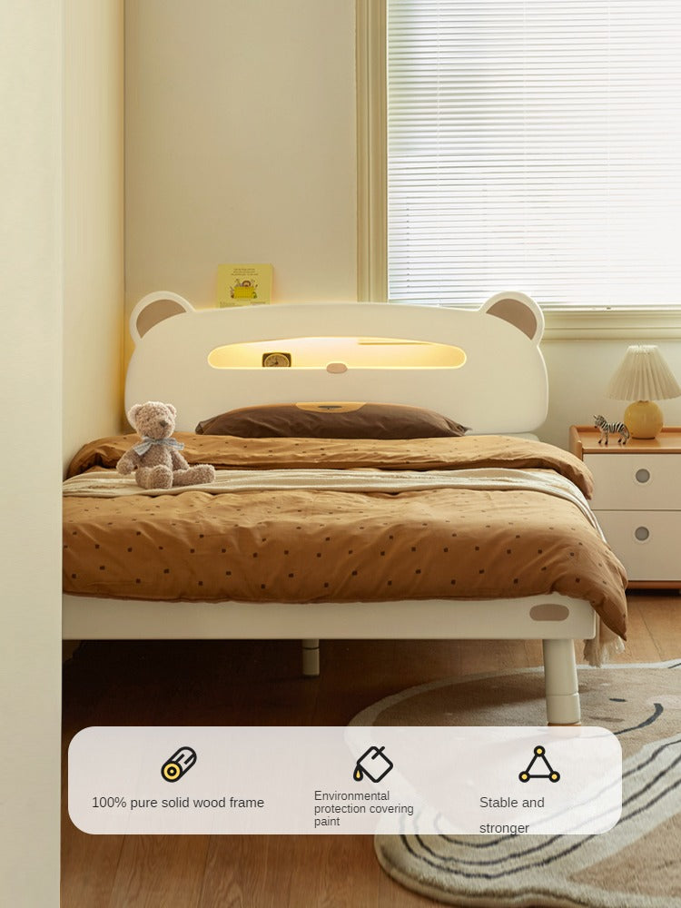 Poplar solid wood Little White Bear kids Bed<