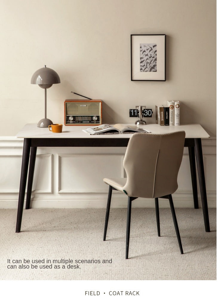 Oak Solid Wood Rock Plate Dining Table