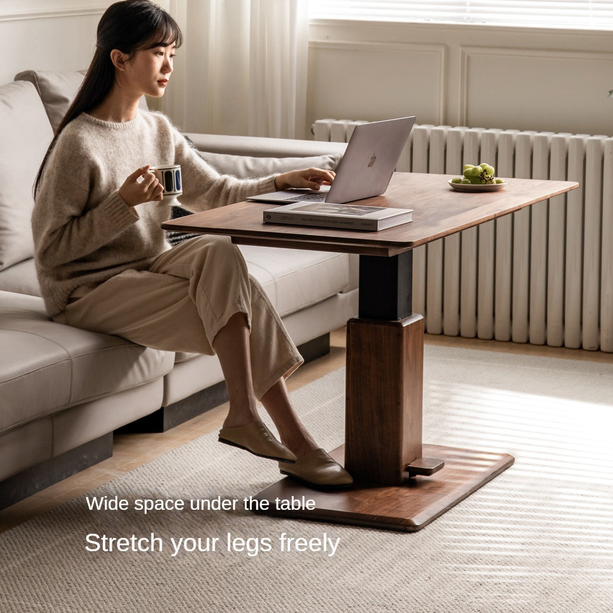 Cherry, Black Walnut, Oak, Ash Solid Wood Lift Coffee Table