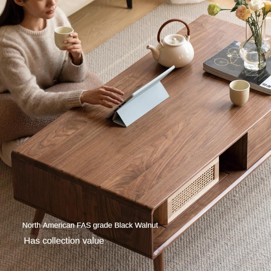Black Walnut Solid Wood Coffee Table