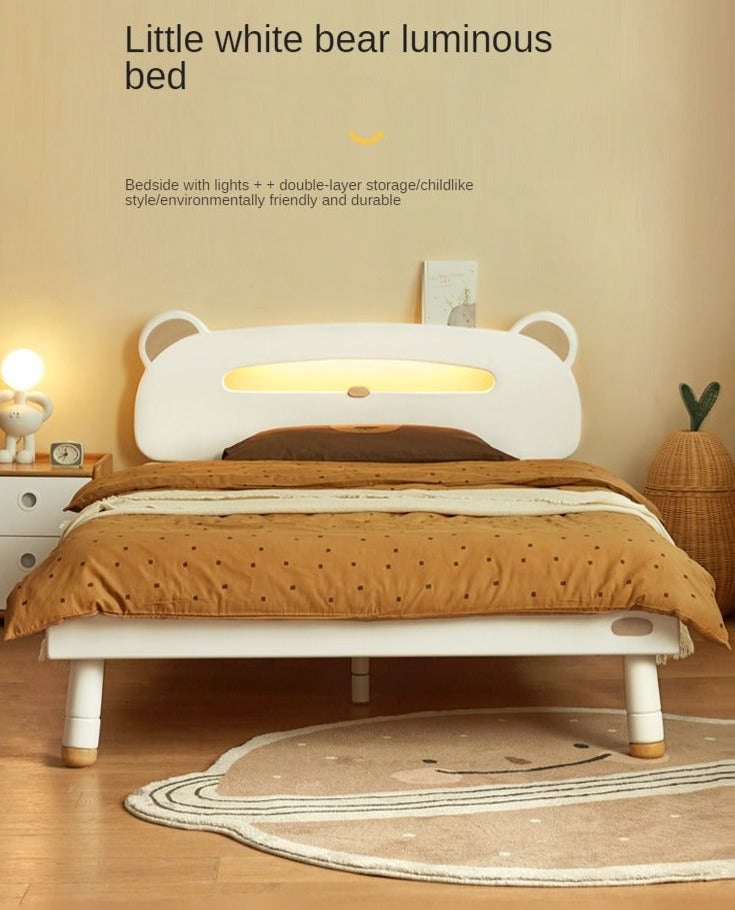 Poplar solid wood Little White Bear kids Bed<