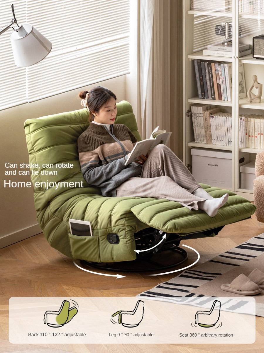 Caterpillar Rotatable Technology Fabric Lazy Chair