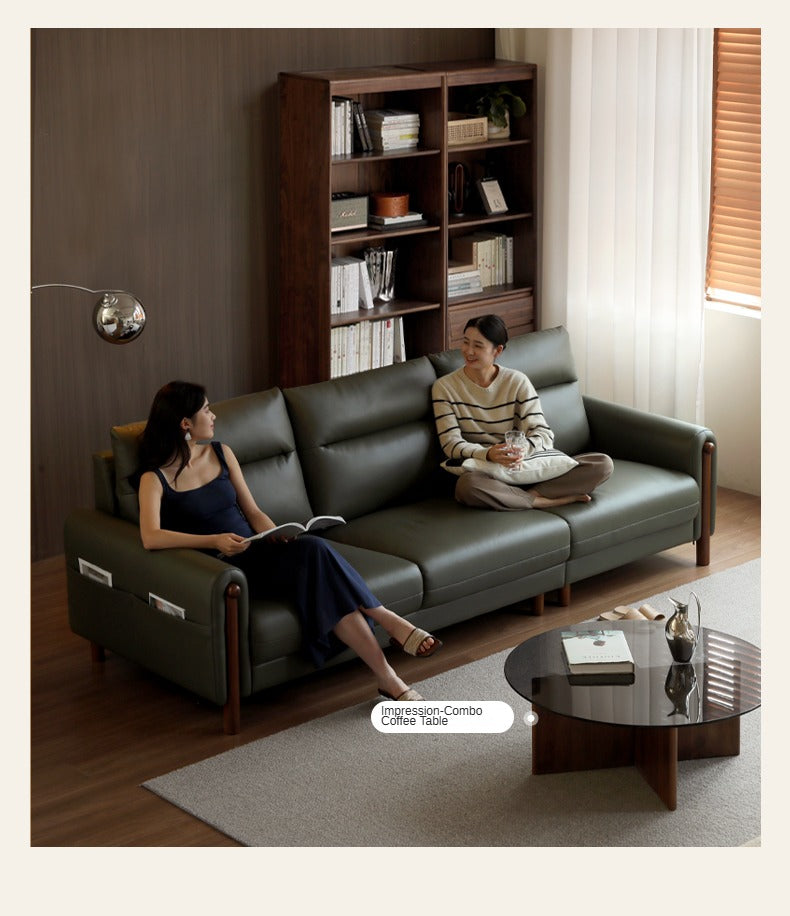 Fabric Straight Sofa Modern Simple.