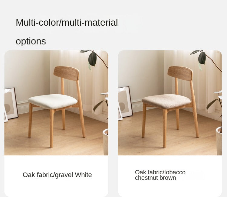 4 pcs set Black Walnut, Ash, Oak, Beech, Cherry Solid Wood Simple Modern-Dining Chair
