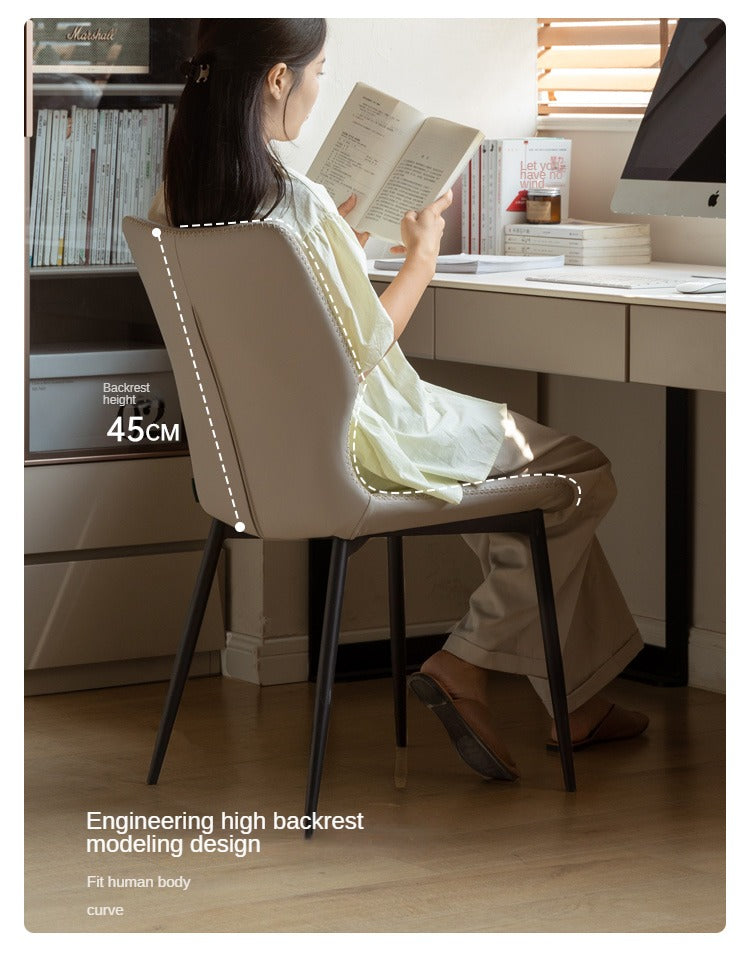 Organic Leath Soft Chair Set of 4