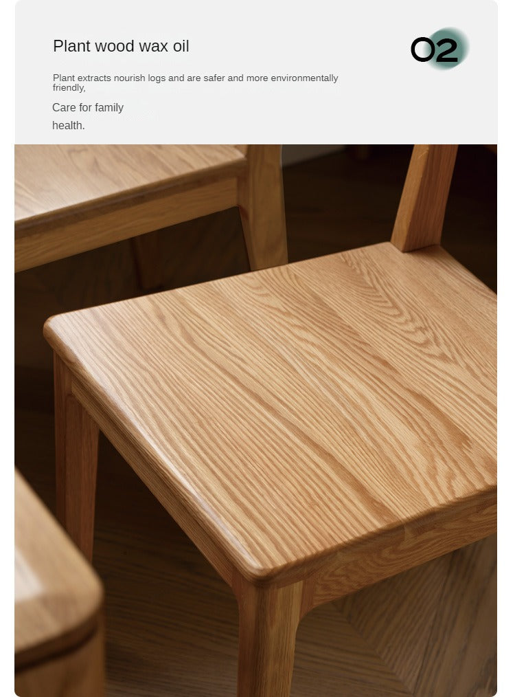 Black Walnut, Ash, Oak, Beech Solid wood, Solid RubberWood - Dining Chair Modern 4 pcs set