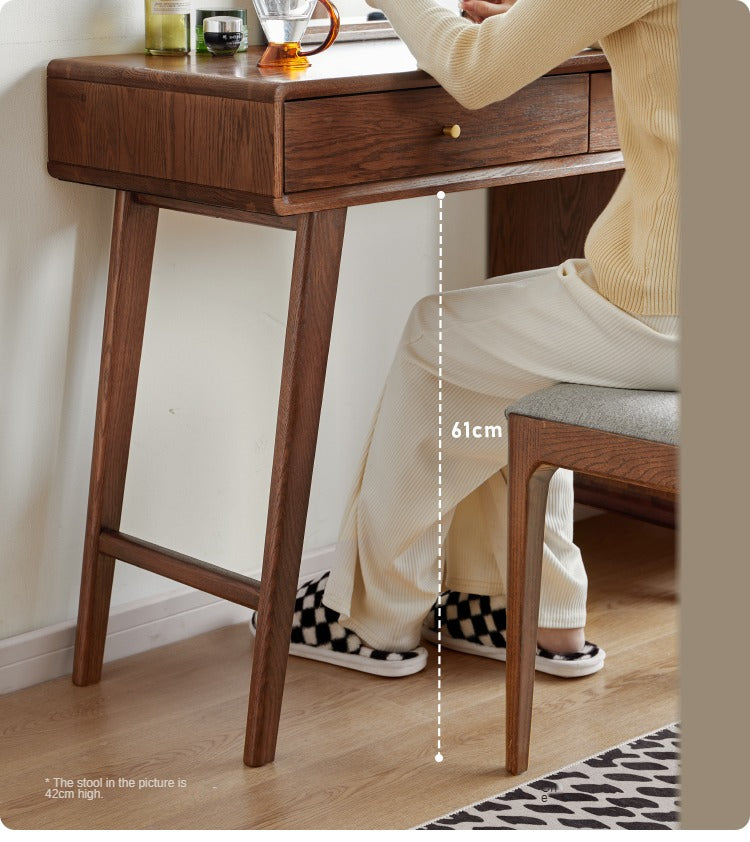 Oak Solid Wood Telescopic Dressing Table.