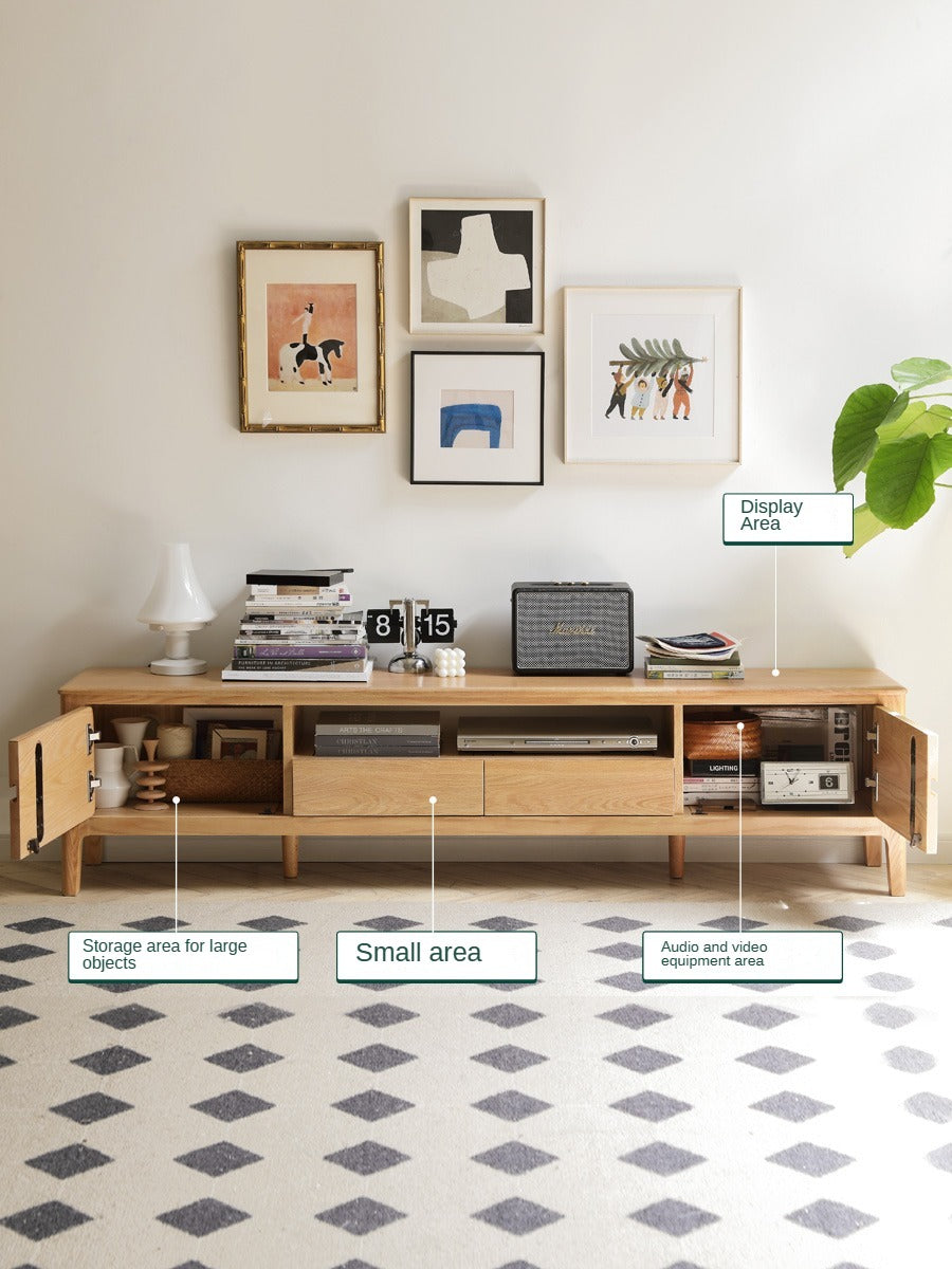 Oak Solid Wood TV Stand: