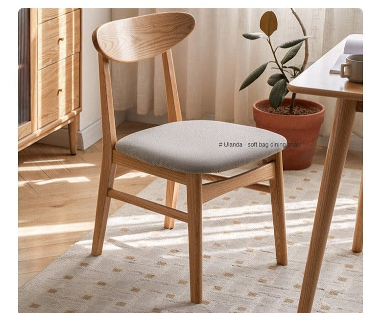 Oak, Beech Solid Wood Dining Table With Rock Slab Surface