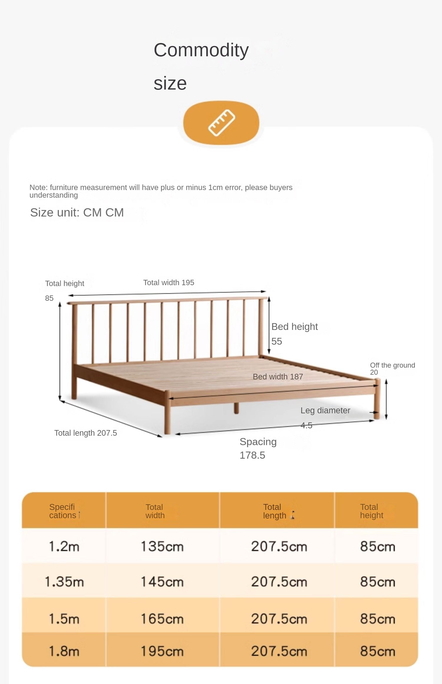 European Beech Solid Wood Windsor Bed