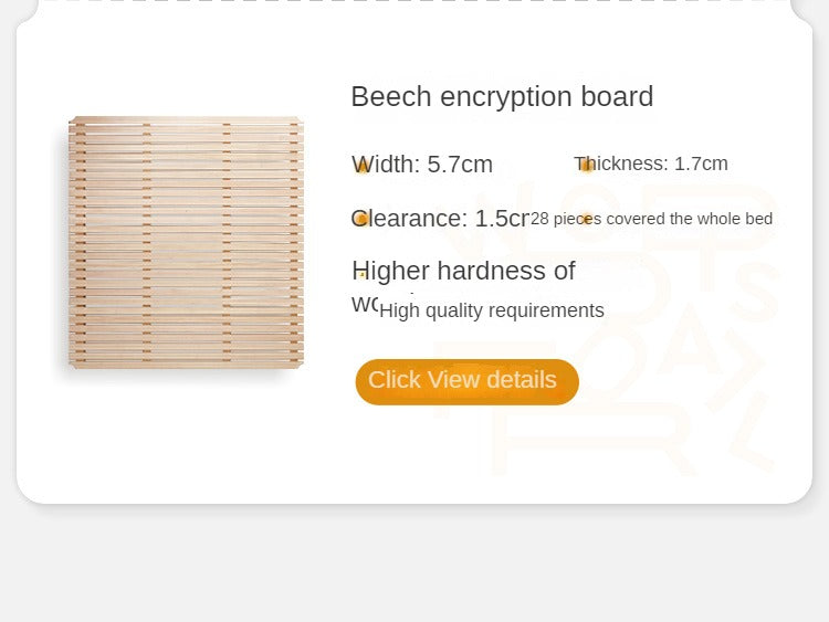 Black Walnut, Poplar Solid Wood Bed in Modern Casual Scandinavian Style