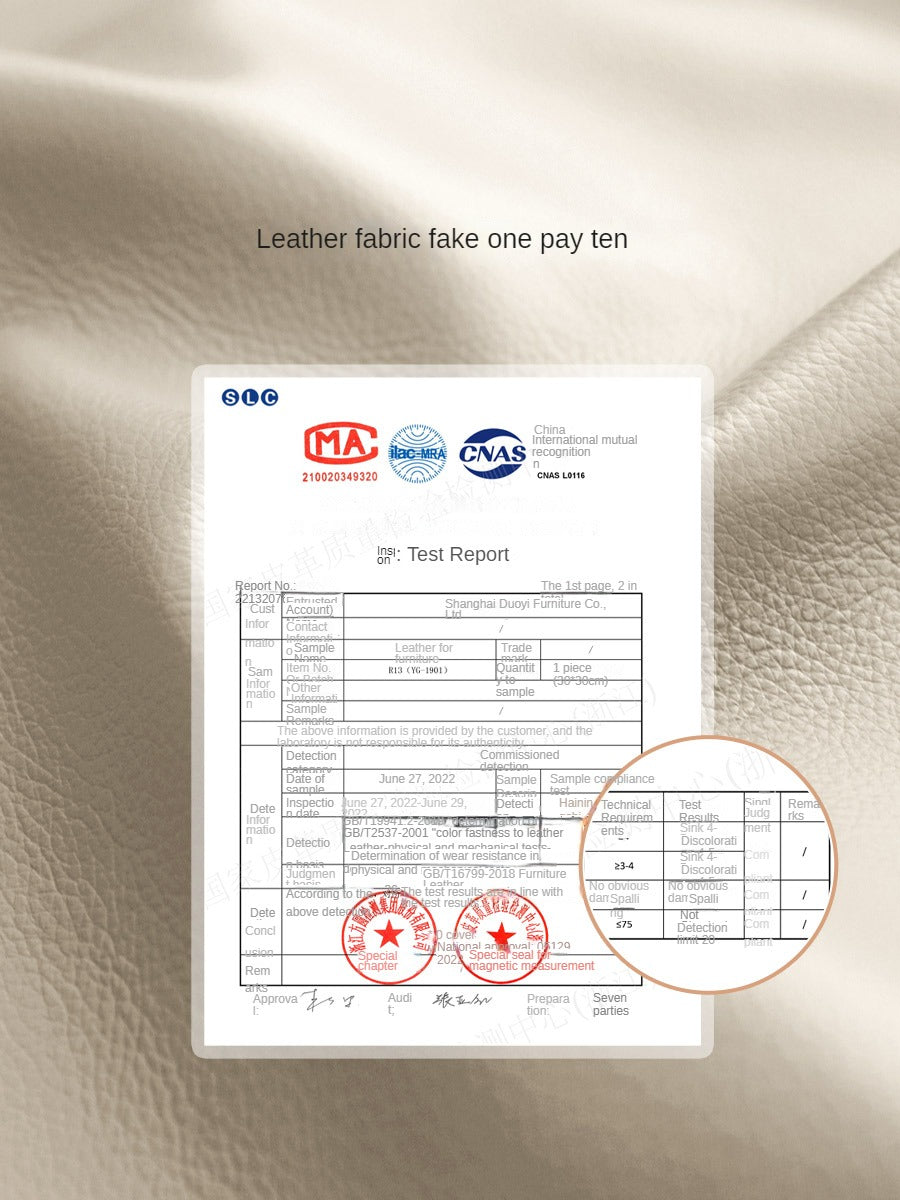 Black Walnut, Ash Solid Wood Genuine Leather Down Sofa.