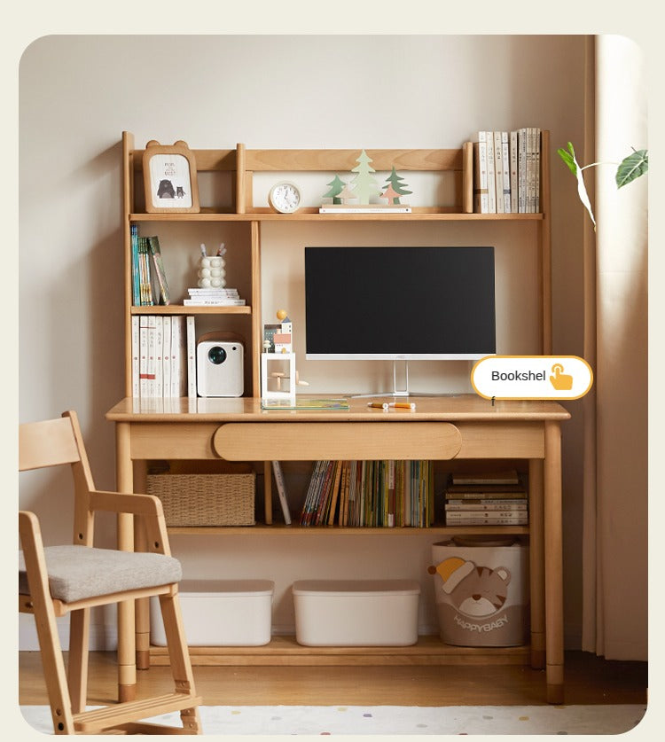 Beech Solid Wood Children's Study Table.