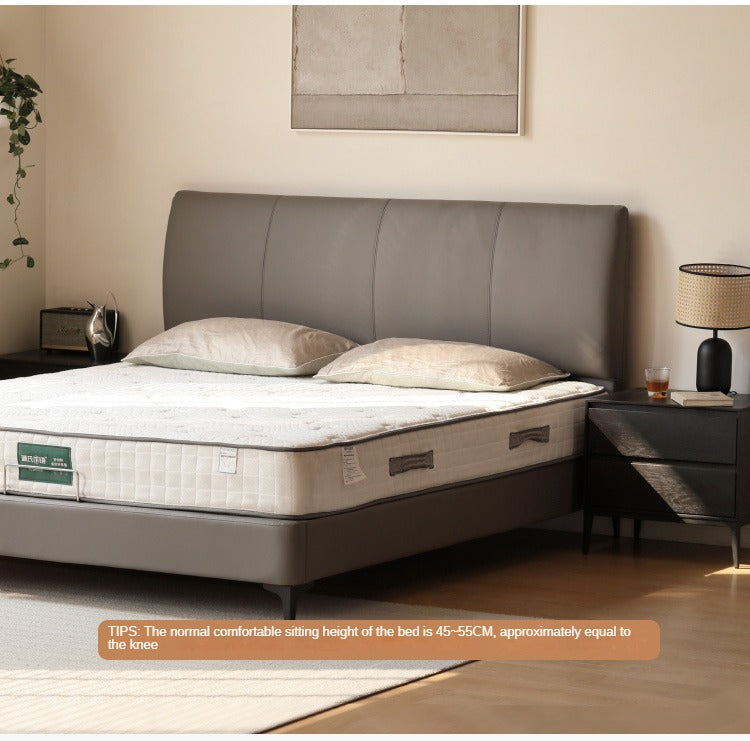 Leather Curved Design Bed