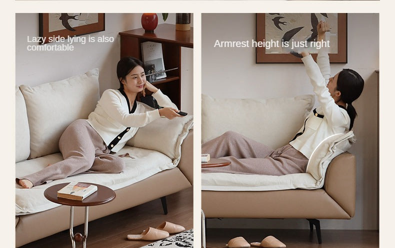 Fabric Straight Sofa Modern Simple,