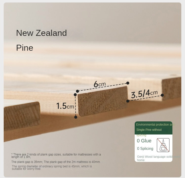 Oak, Rubberwood Solid Wood Bed - SPECIAL PRICE
