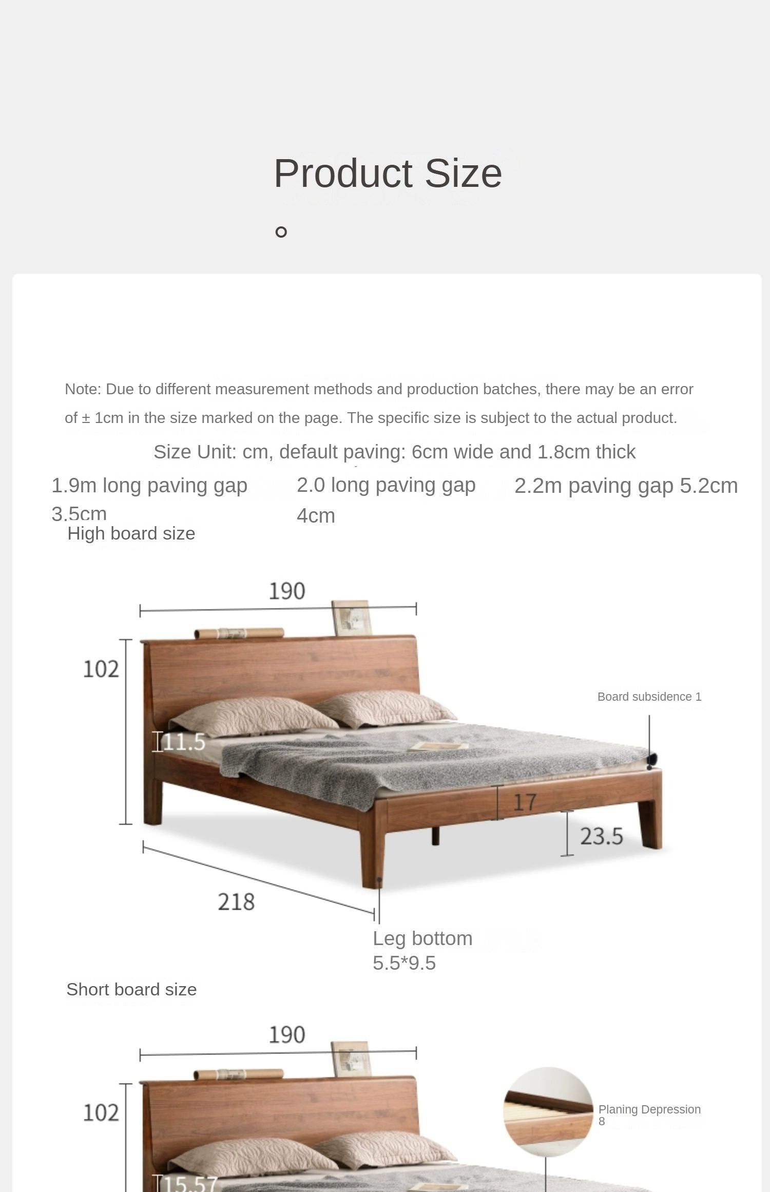 Black Walnut, Teak solid wood, Ach Solid Wood Bed Nordic Modern