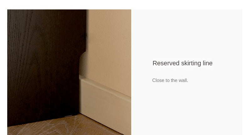 Oak Solid Wood Chest of Drawers Retro Black