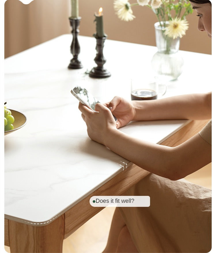 Oak Solid Wood Simple Shape Dining Table