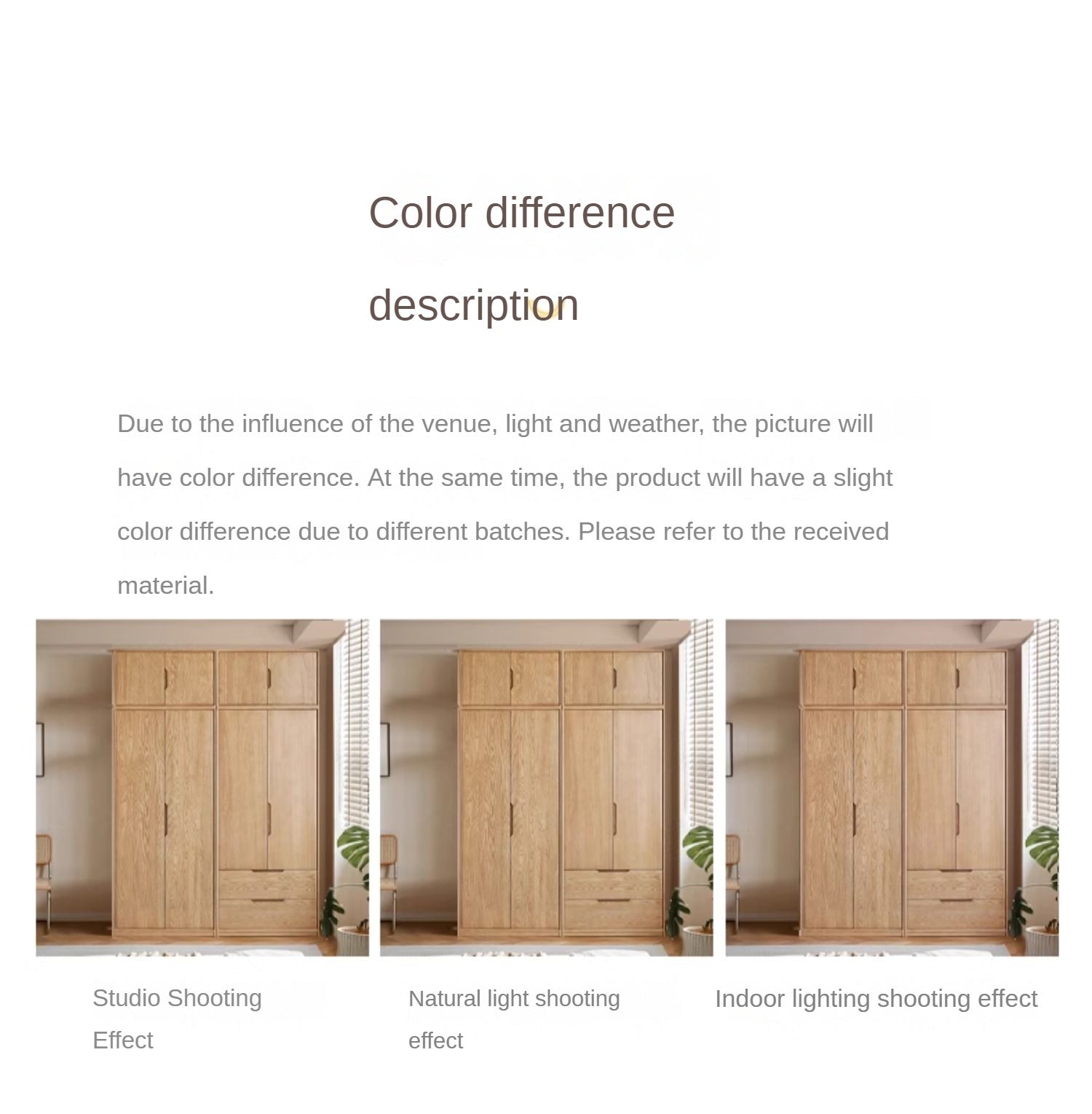 Ash Solid Wood Wardrobe Modern.