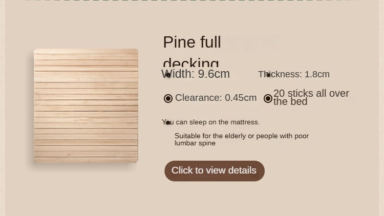 Black Walnut, Poplar Solid Wood Big Bed Retro French