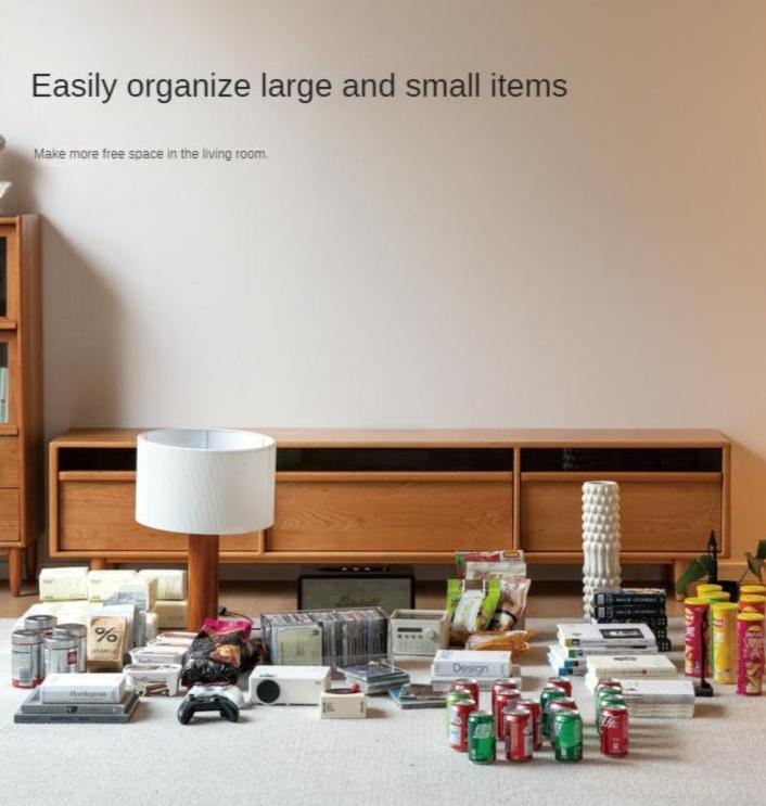 Cherry Solid Wood TV Cabinet.