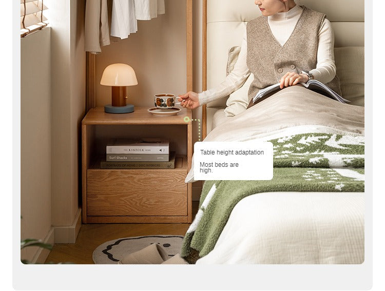 Oak, Birch Solid Wood Nordic Floor Storage Clothes Rack<