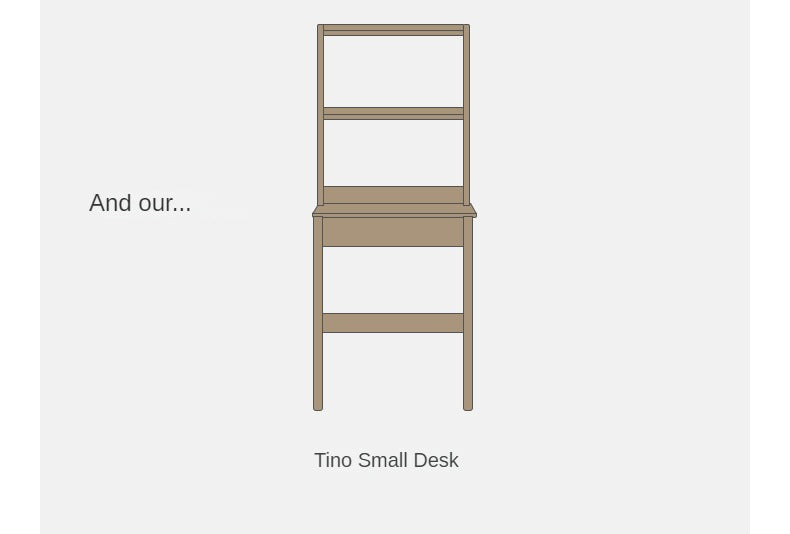 Poplar Solid Wood Office Desk, Small Dressing Table Slate Top