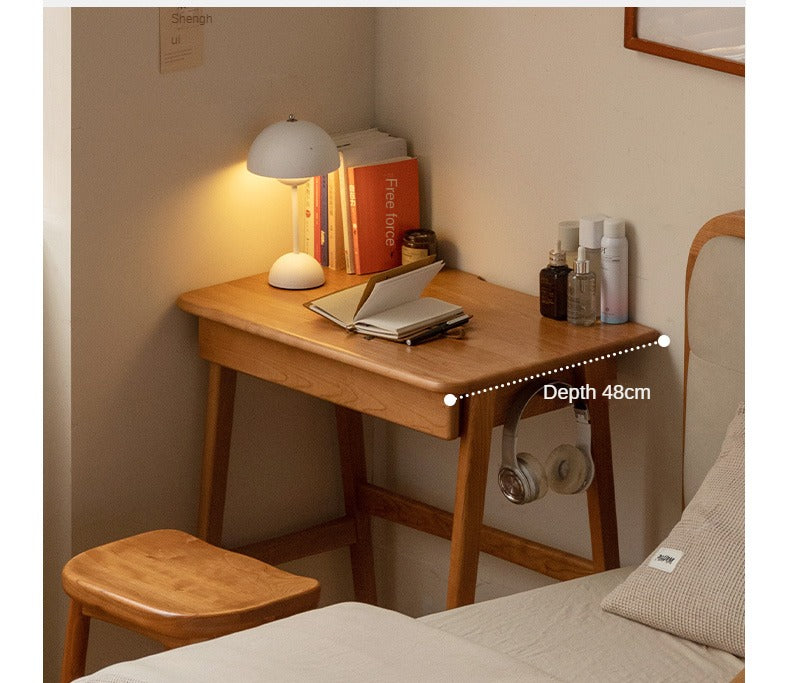 Cherry Solid Wood Desk With Drawers
