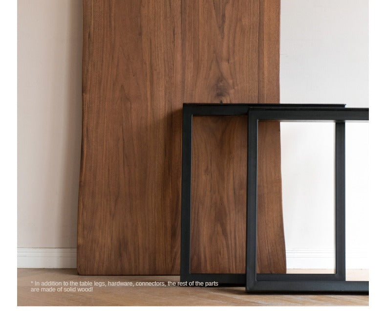 Black Walnut, South American Walnut, Ash Solid Wood, Metal, Acrylic Table Legs