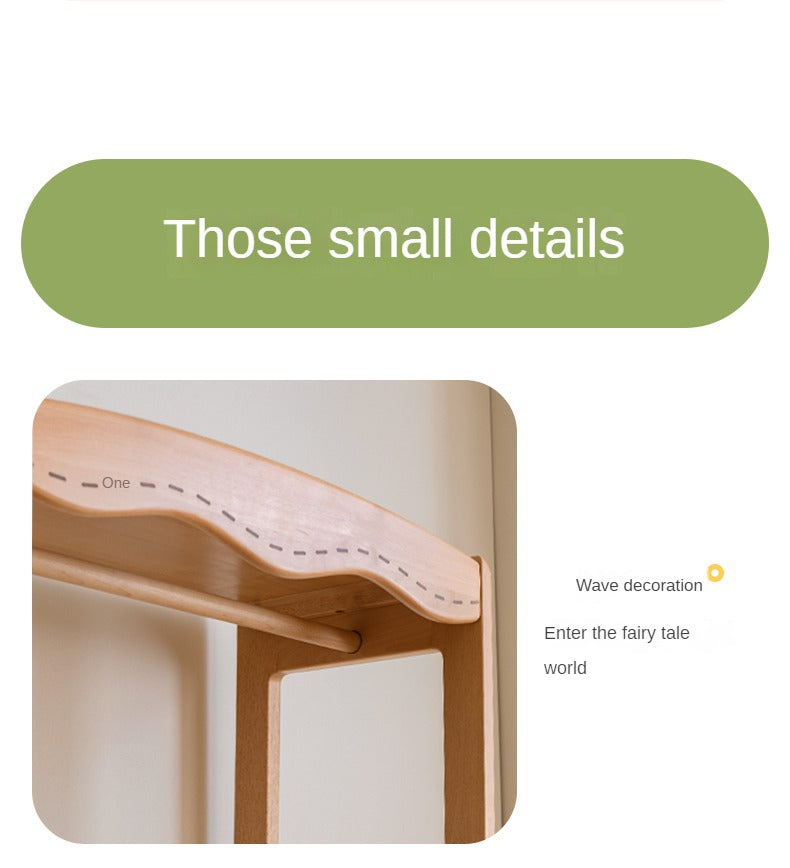 Beech Solid Wood Children's Wardrobe Hanger