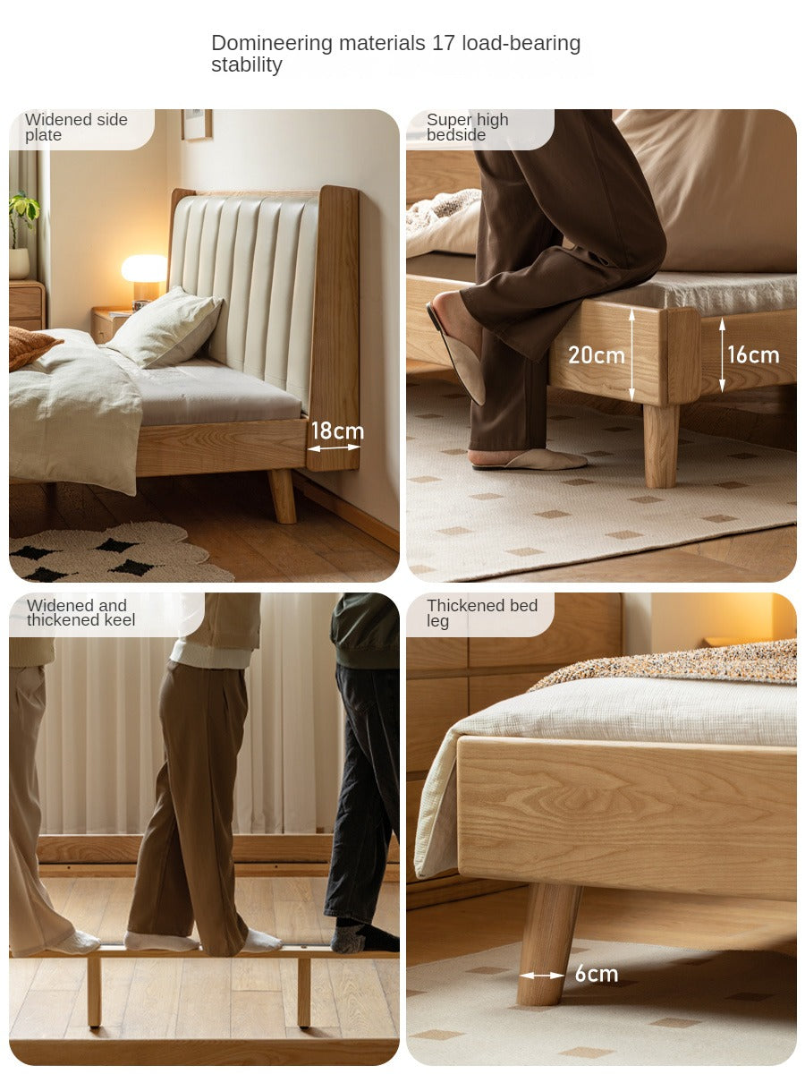 Oak, Ash Solid Wood Technology Cloth Harp Bed