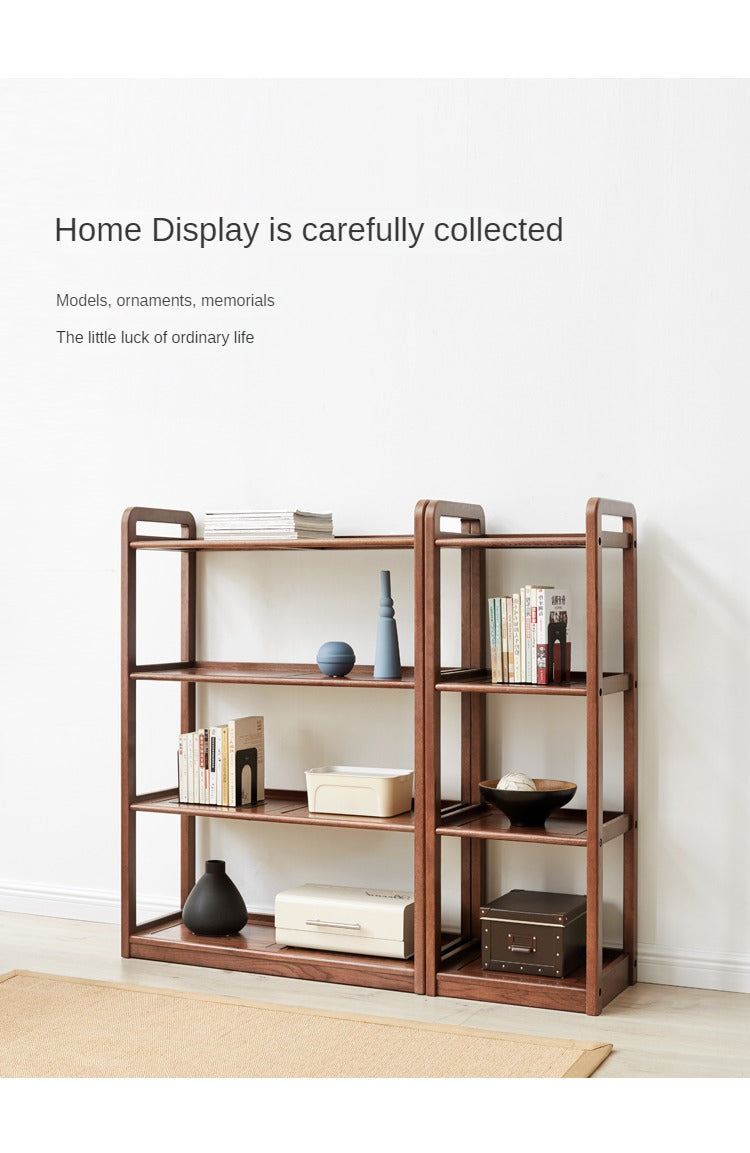 Oak Solid Wood Floor-To-Ceiling Racks Modern
