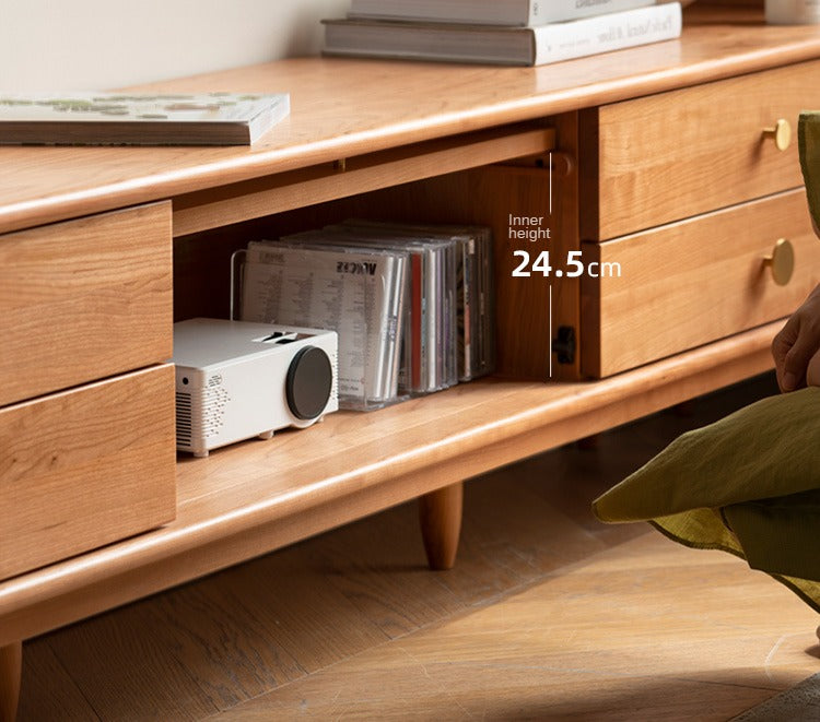 Cherry Solid Wood TV Stand.