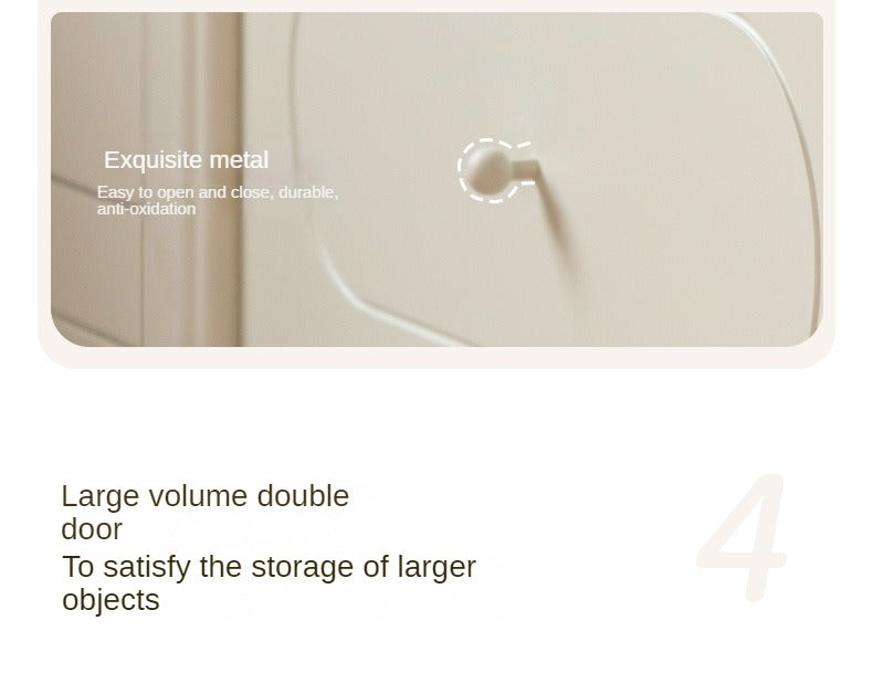 Poplar Solid Wood Bookcase White With Glass Door French Cream Style