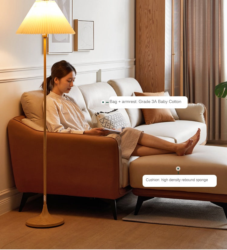 Technology Fabric High Back Corner Sofa.