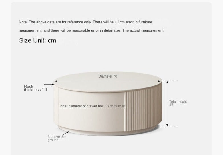Ash Solid Wood Milk Oil Wind Combination Storage Rock Coffee Table.