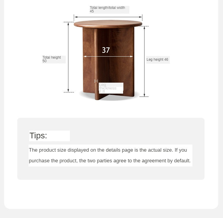 Black Walnut Combination Round Coffee Table