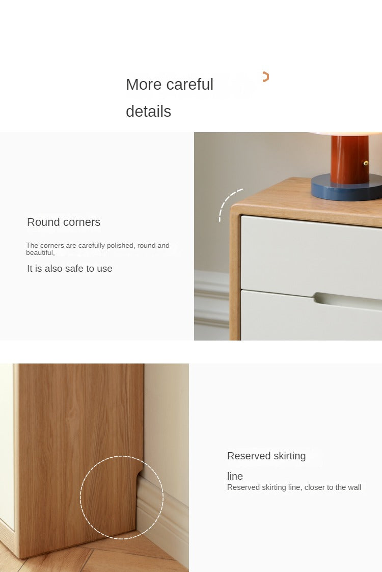 Oak Solid Wood Ultra-thin Sideboard