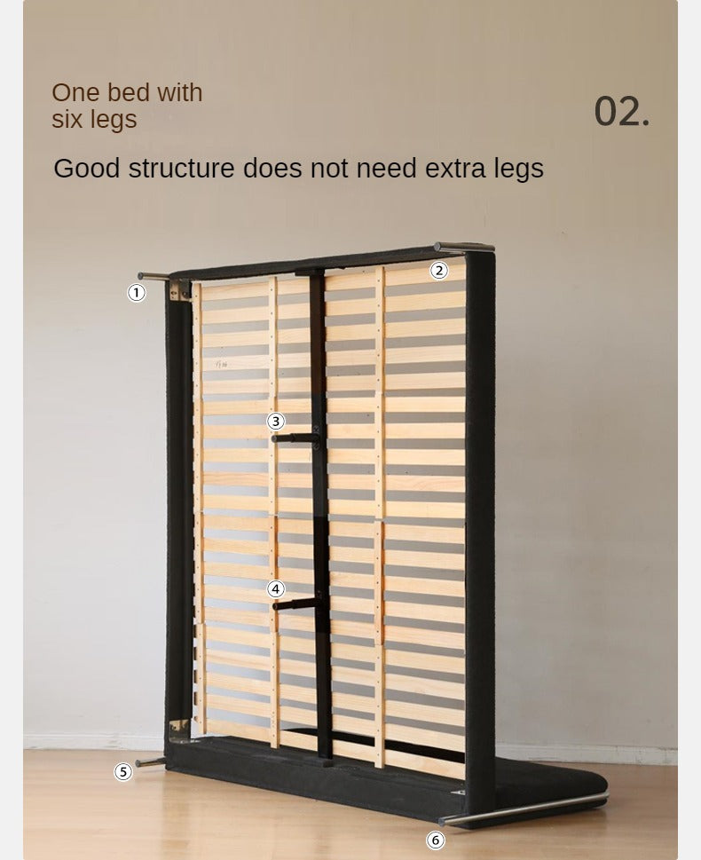 Fabric Bed Bauhaus Style Soft Bed