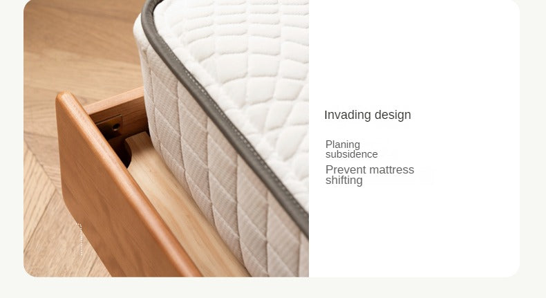 Cherry Wood Bed Modern