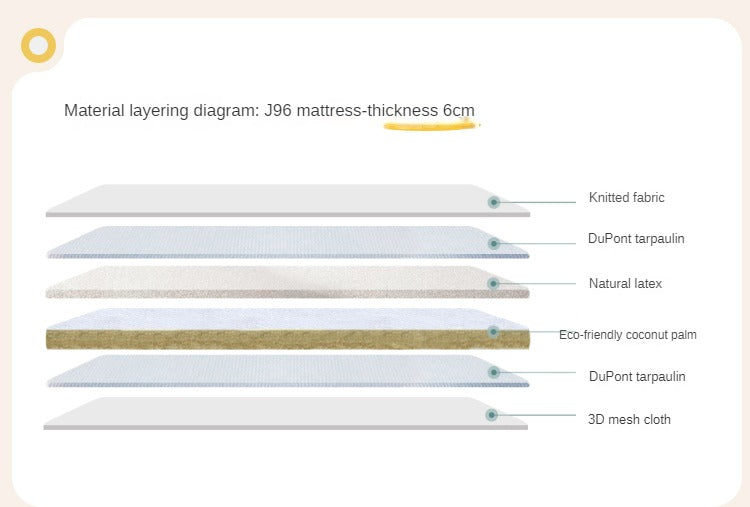 Rubberwood Solid Wood Mother-and-child platform bed, headboard-free bed