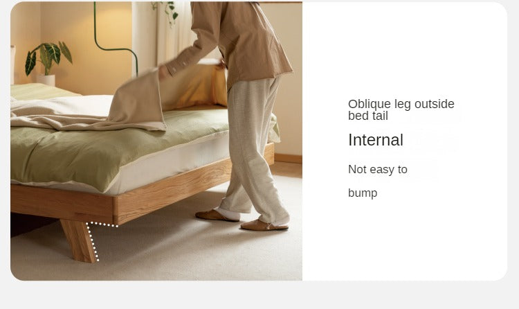 Oak Solid Wood Soft Bed