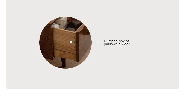 Oak, Solid Rubberwood, Beech Solid Wood TV Stand Glass Sliding Door