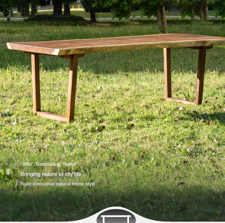 Black Walnut Solid Wood Natural Edge Large Top For Dining Table.