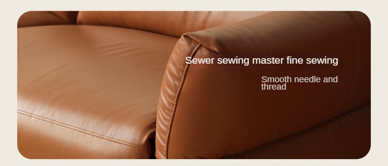 Leather Sofa, Head Layer, Cowhide Electric Sofa.